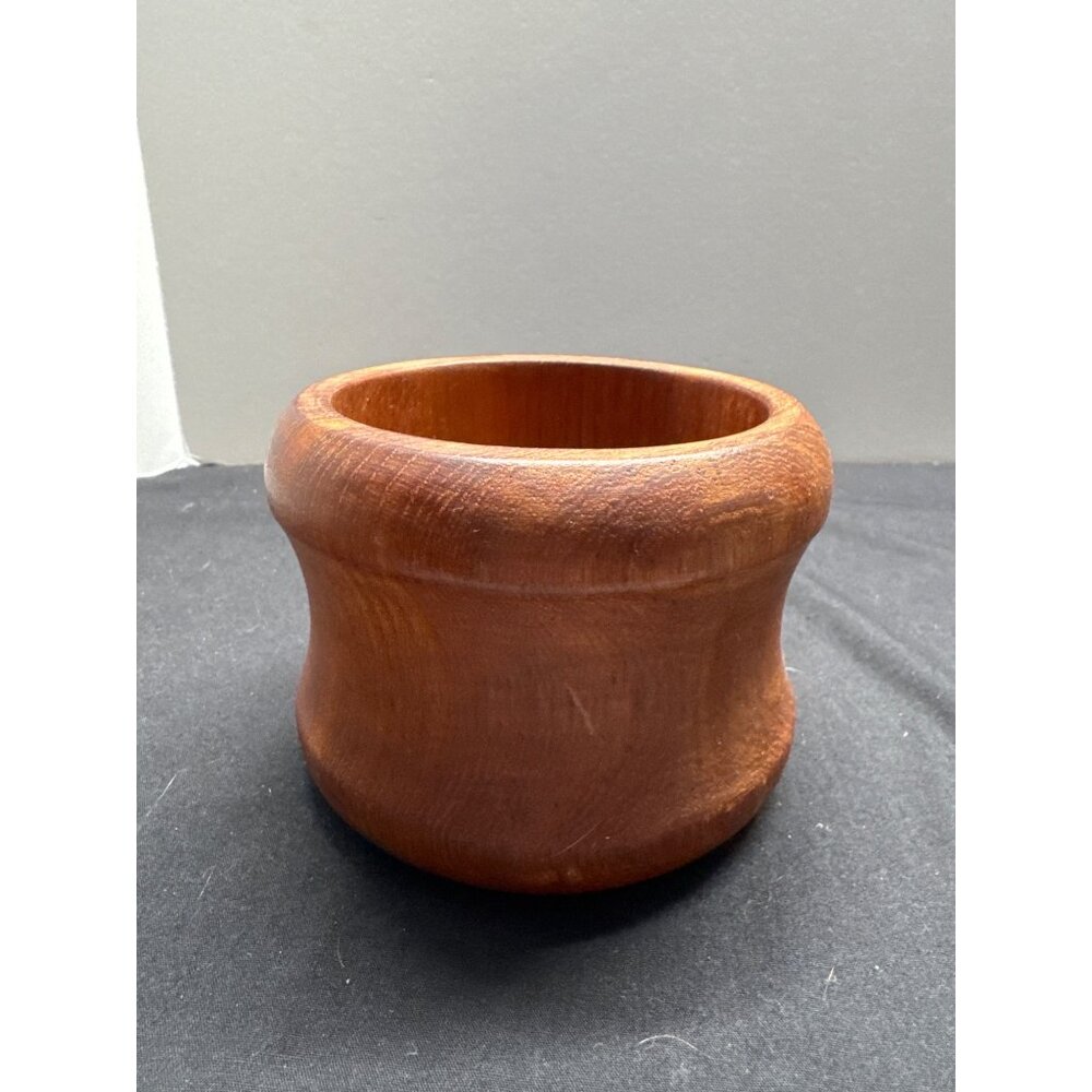 Vintage Goodwood Teak Wood Bowl Candle Holder Handcrafted In Thailand